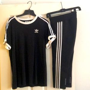 Woman’s gently worn 2 piece adidas ensemble